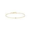 Gold Sparkle Bezel 925 Silver Bracelet B062-01G