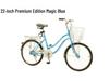 22-inch Unisex Bicycle for Commuting and Student Use - Lightweight, Medium and Large Sizes, Suitable for Cycling