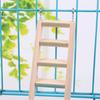 Wooden Climbing Ladder Hamster Guinea Pig Mouse Playing Toy Pet Cage Ornament