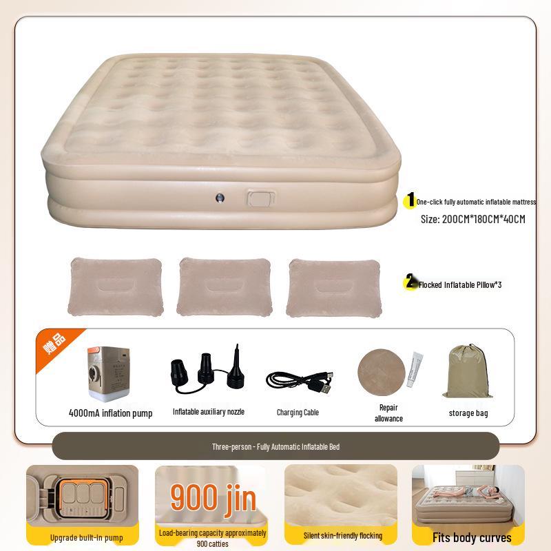 Automatic Inflatable Camping Mattress for Outdoor Travel and Tent Use