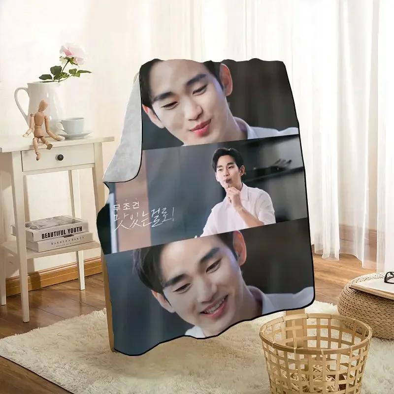 HEARMNY KPOP Kim Soo Hyun Blanket Super Soft Warm Microfiber Fabric Blanket For Couch Throw Travel Adult Blanket 0719