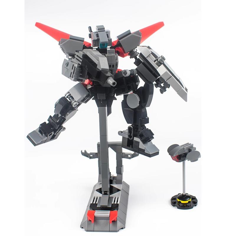 Custom Creation Mech Constructing Pieces Humanoid Mech War Machine Putting Together Plug In Model Children's Building Blocks Toy