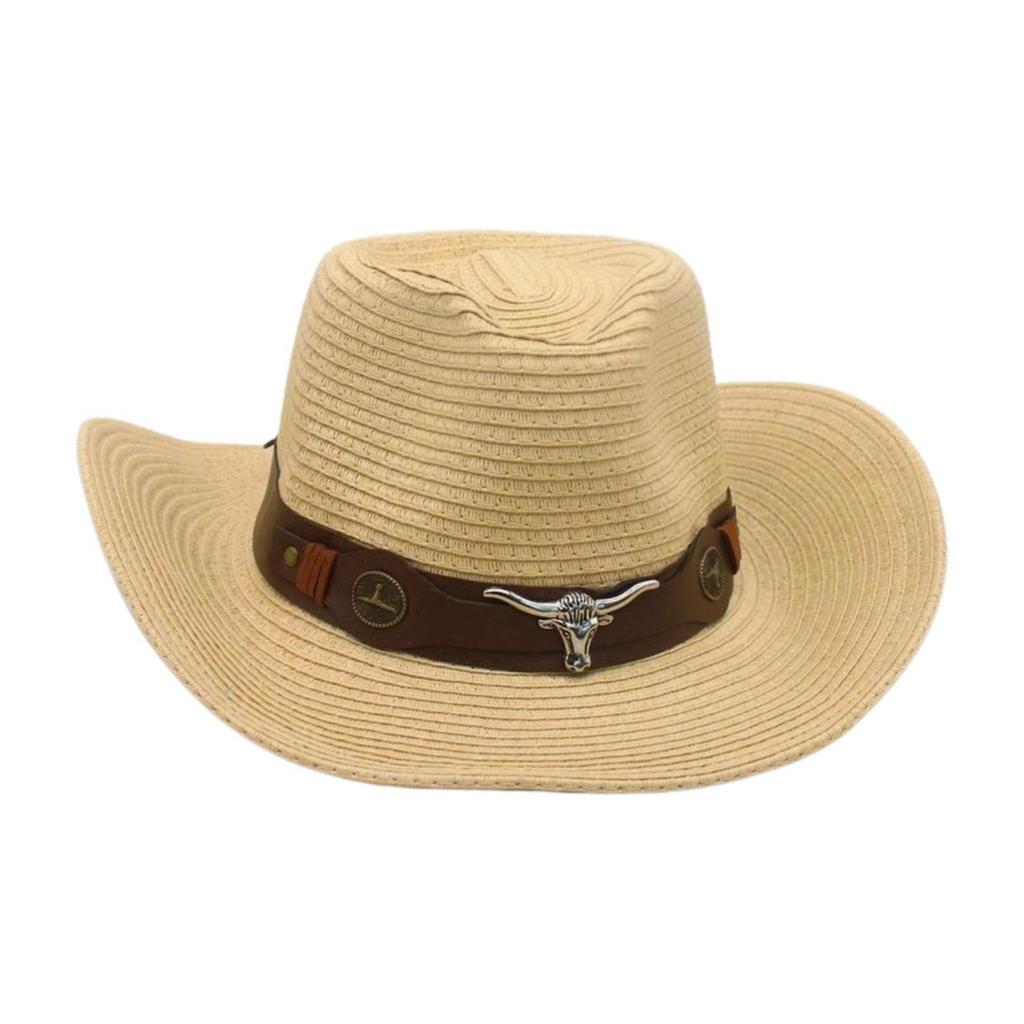 Prairie Vacation Travel High-End Sense Woven Straw Hat Retro Ethnic Style Hand-Embroidered Sunscreen Windproof Straw Hat