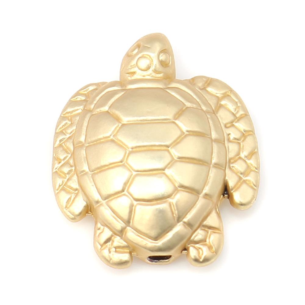 Doreen Box Ocean Jewelry Beads Zinc Alloy Sea Turtle Conch Star Fish Animal Matt Gold Color Accessories for DIY Jewelry, 10 PCs