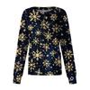 Dame fritidsjakke med langermet enkelt-breasted juletrykt beskyttelsesklær cardigan topp
