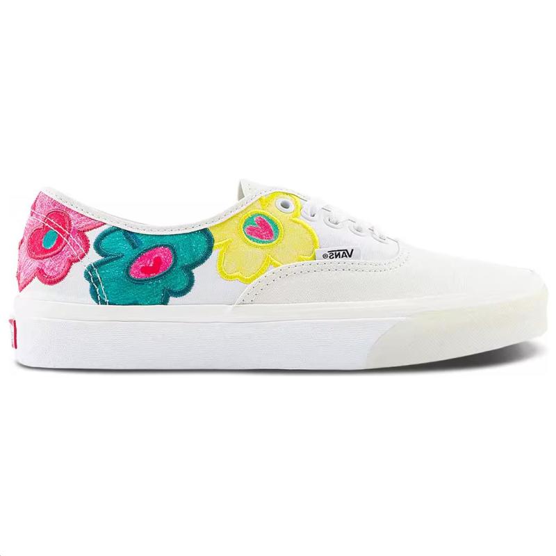 Vans Authentic X The Museum Visitor 'White Yellow Pink' Sneakers VN000CRTBPH