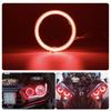 1Pair COB Angel Eyes Halo Rings For LED Car Motorcycle Scooter Headlights 12V With Cover