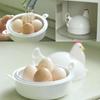 Lovely Chicken Shaped Egg Boiler Steamer 4 Eggs 1Egg Microwave Eggs Cooker Cooking Tool Kitchen Accessories Gadgets