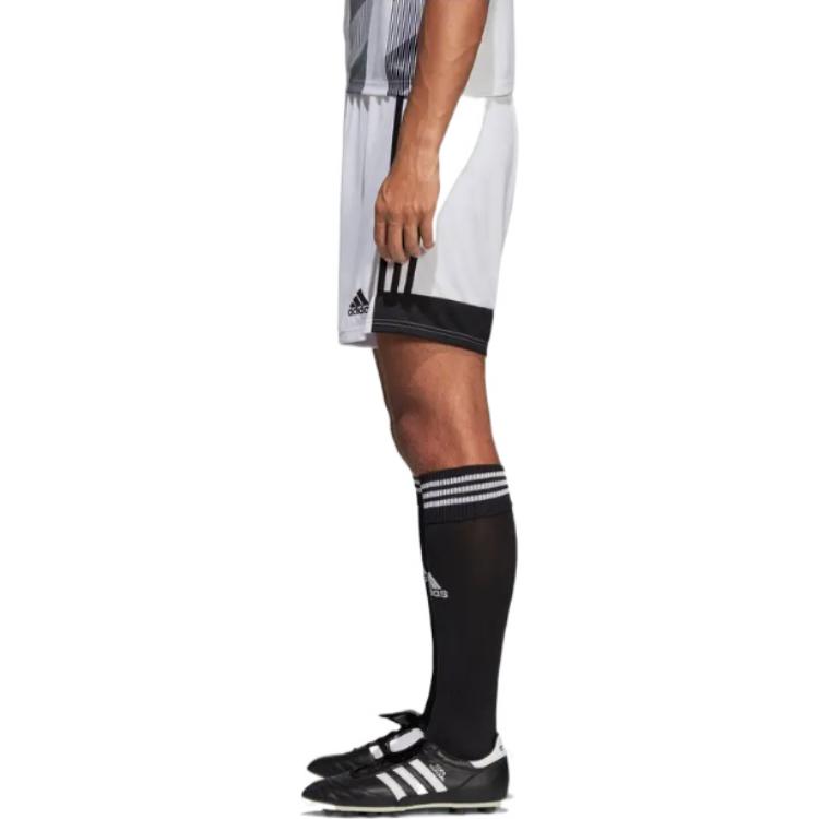Adidas Contrast Stripe Soccer Shorts Men Bottoms White DP3247