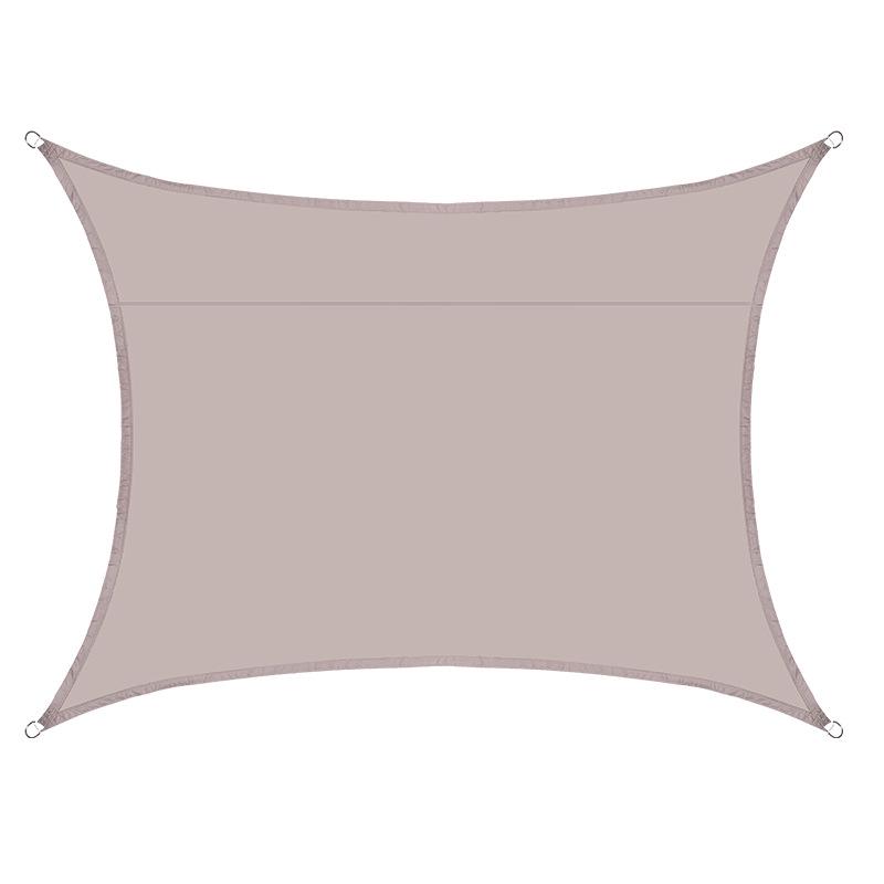 Rectangular 2x2.5m Waterproof, Sunproof, UV-Resistant Outdoor Shade Sail