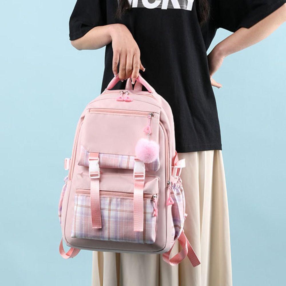 Harajuku Student Backpack Nylon Korean Style School Bag Casual Shoulders Bag  Girls