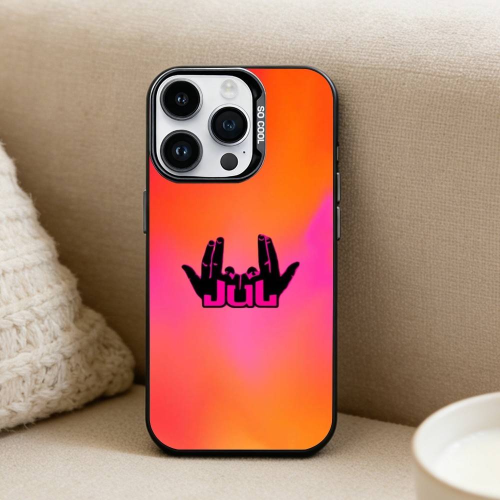 

H-Hots Juls Rapper Logo Phone Case For iPhone 16,15,14,13,12,17,Pro,MAX Black Matte Shockproof Cover iPhone14ProMax