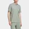Adidas Футболка Originals Essentials+ Made With Hemp с однотонным логотипом, мужские топы серебристо-серо-зеленого цвета HR2955