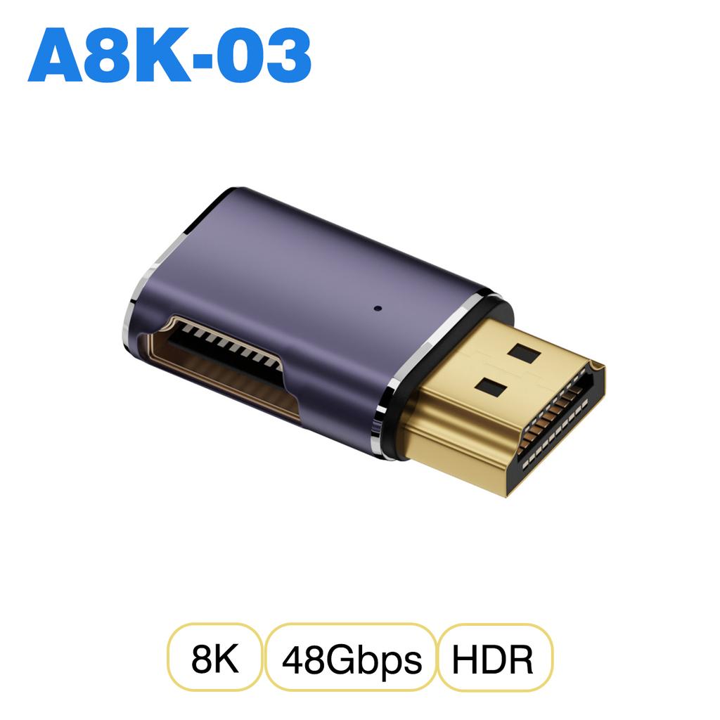 UGOURD HDMI2.1 Cable Adapter mini micro hdmi to HDMI 2.1 Converter 48Gpbs 8K60HZ 4K120HZ for HDTV Projector PS4 PS5 Laptop PC 4