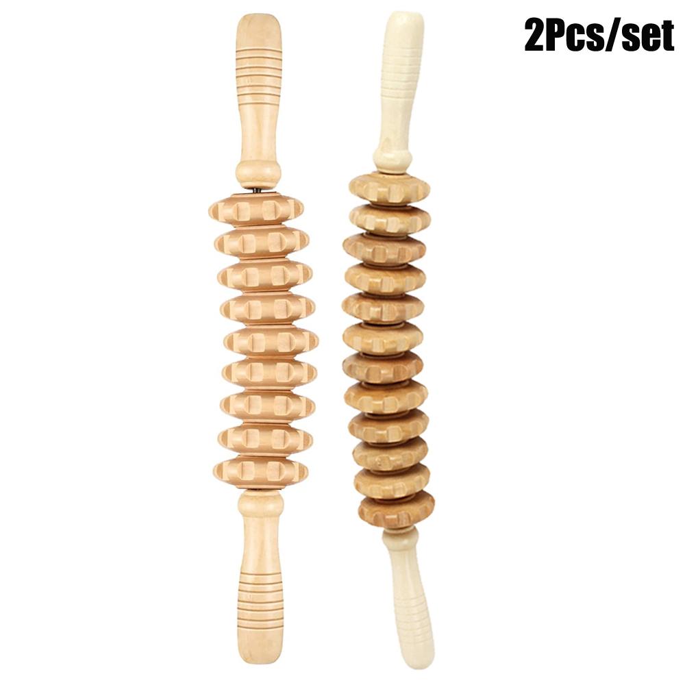 Herramientas de Masaje de Maderoterapia Manuales Accesorios Gua Sha Rodillo Masajeador Anticelulítico Cubo de Madera Masajeador Para Liberación Corporal