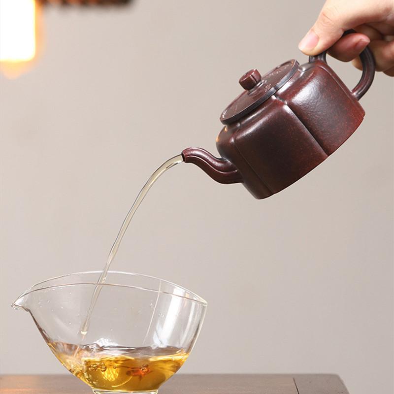 160ml Tradition Yixing Raw Ore Purple Clay Teapot Handmade Tea Pot Beauty Tea Infuser Kettle Chinese Zisha Tea Set Teaware