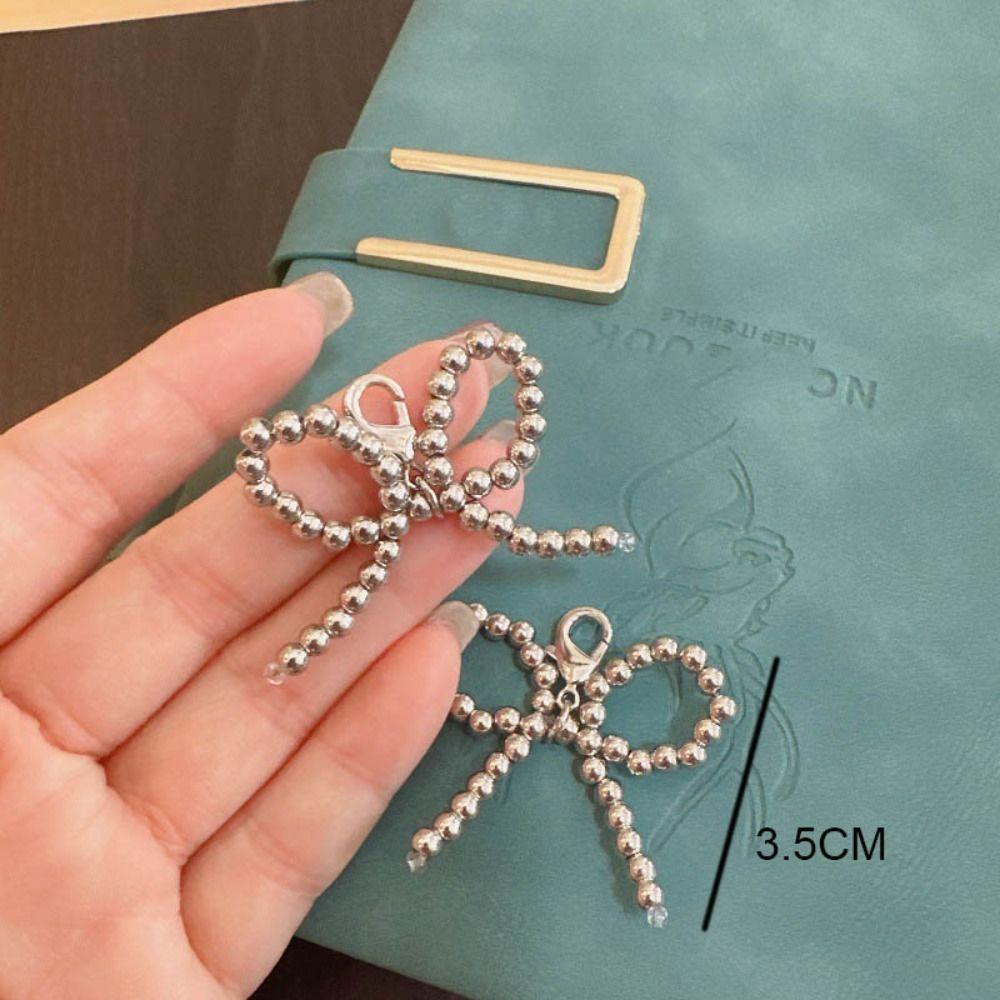 Бусинки Бант Бусинки Подвеска Мода Жемчуг Ins Брелок Ручная работа Кеды Пряжка для обуви