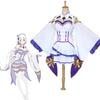 Kleid Emilia Cosplay Sets Perücke Damen Kostüm Anime Party Umhang Halloween