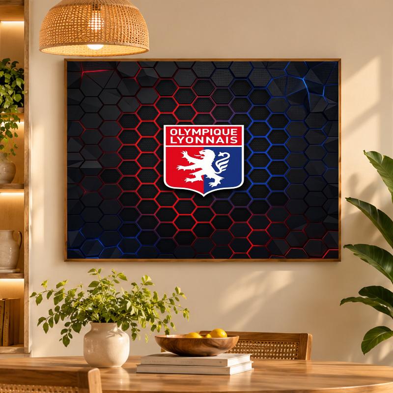 5D Diamond Painting Lyon FC DIY Full Drill Diamond Art Kit Home Decoration