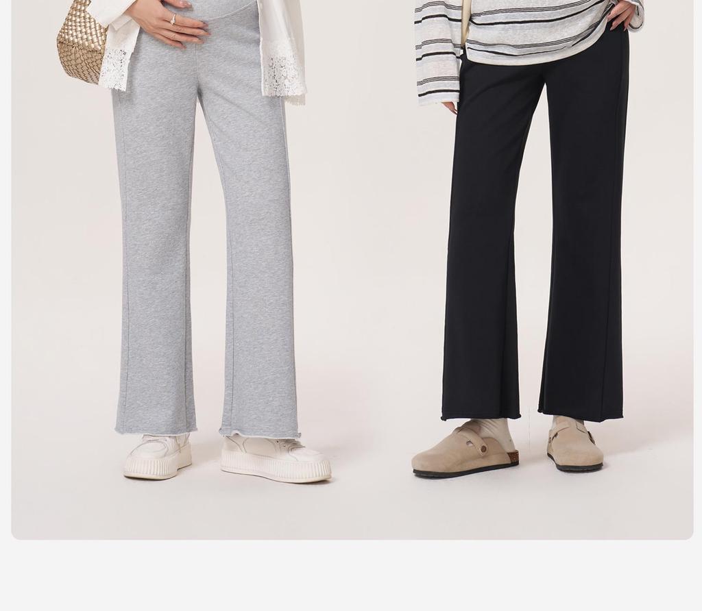MASANON Maternity Petite Micro-Flare Pants for Early Autumn 2025