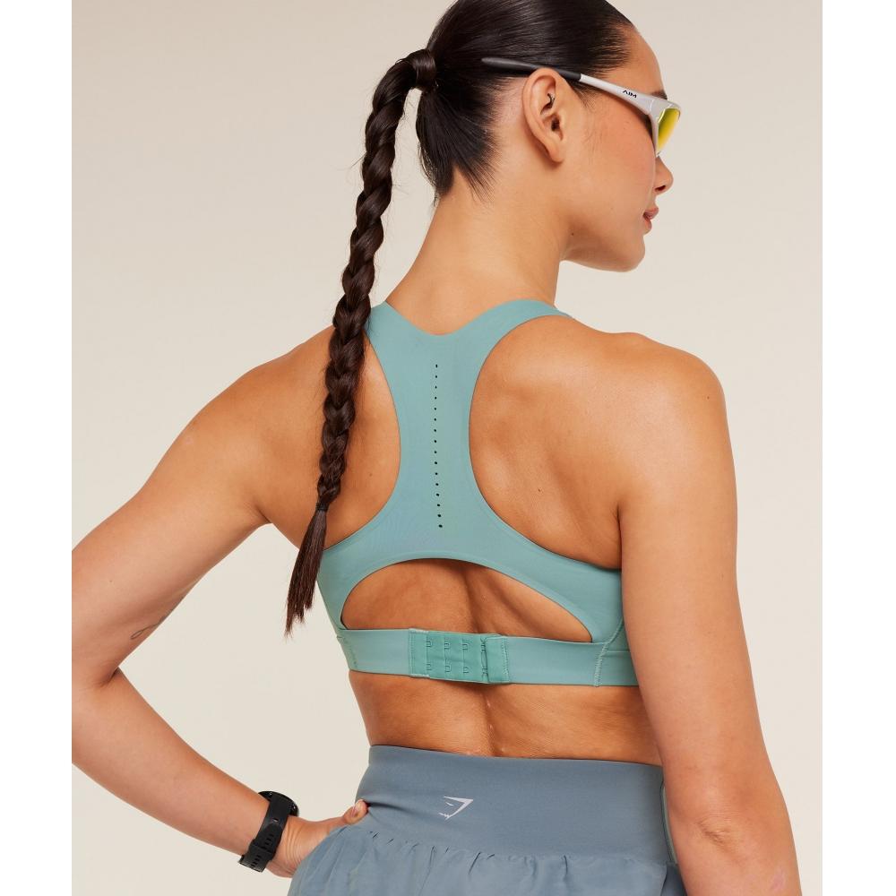 Gymshark Medium Support Running Sports Bra Gs Storm Blue B6b7s Ud6x