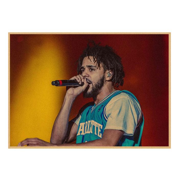 J. Cole & Lamar Rap Hip Hop Kraft Paper Wall Mural 491