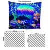 UV Fluorescent Tapestry Starry Sky Print Wall Hanging Art Home Decor