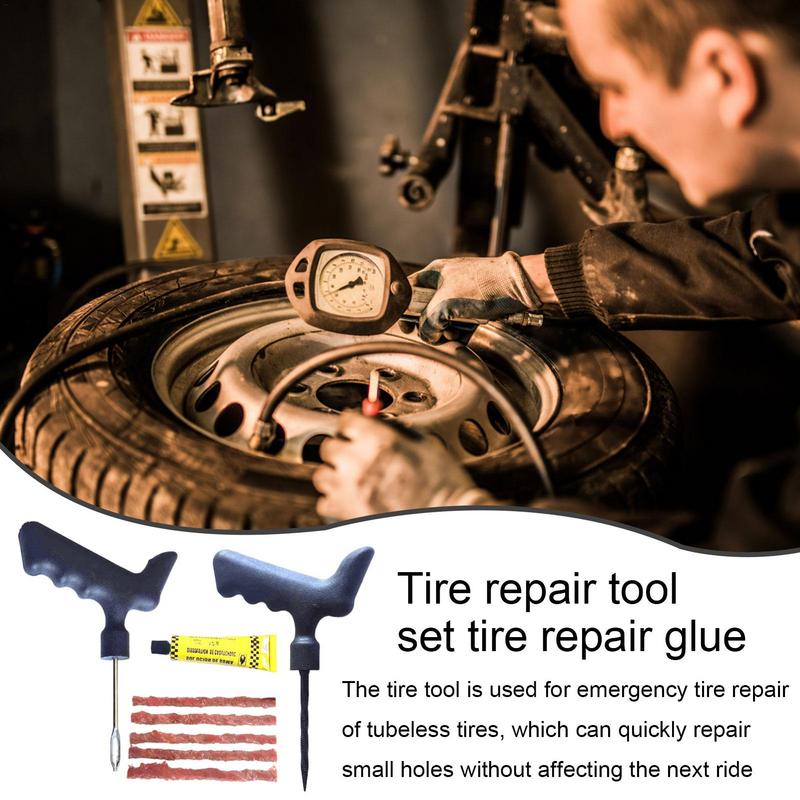 Tire Plug Repair Kit Professional Flat Tire Repair Kit Strong Adhesion Tire Repair Kit Tool Tire Patch Kit For Car Tire Plug