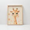 Plakat Żyrafa Z Kropkami Plakat Żyrafa Z Kropkami, 70X100 Cm, Bez Ramy, Płótno Premium Na Blejtramie