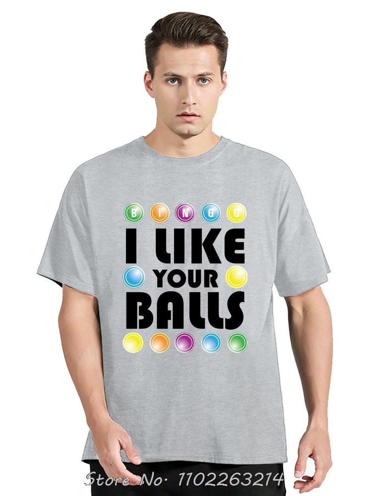 Pull My Balls Oversized T-shirt Make Me Yell Cotton Tshir Bingo Vintage Men Clothing Aesthetic Fitness T Shirt