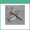 Dragonfly Pendant Necklace For Women With Geometric Alloy Design Summer Fashion Accessory