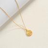 Women's Waterproof Star Pendant Necklace with Pearls Chain 18K Gold Plated Stainless Steel Materials Stylish Outfiuts
