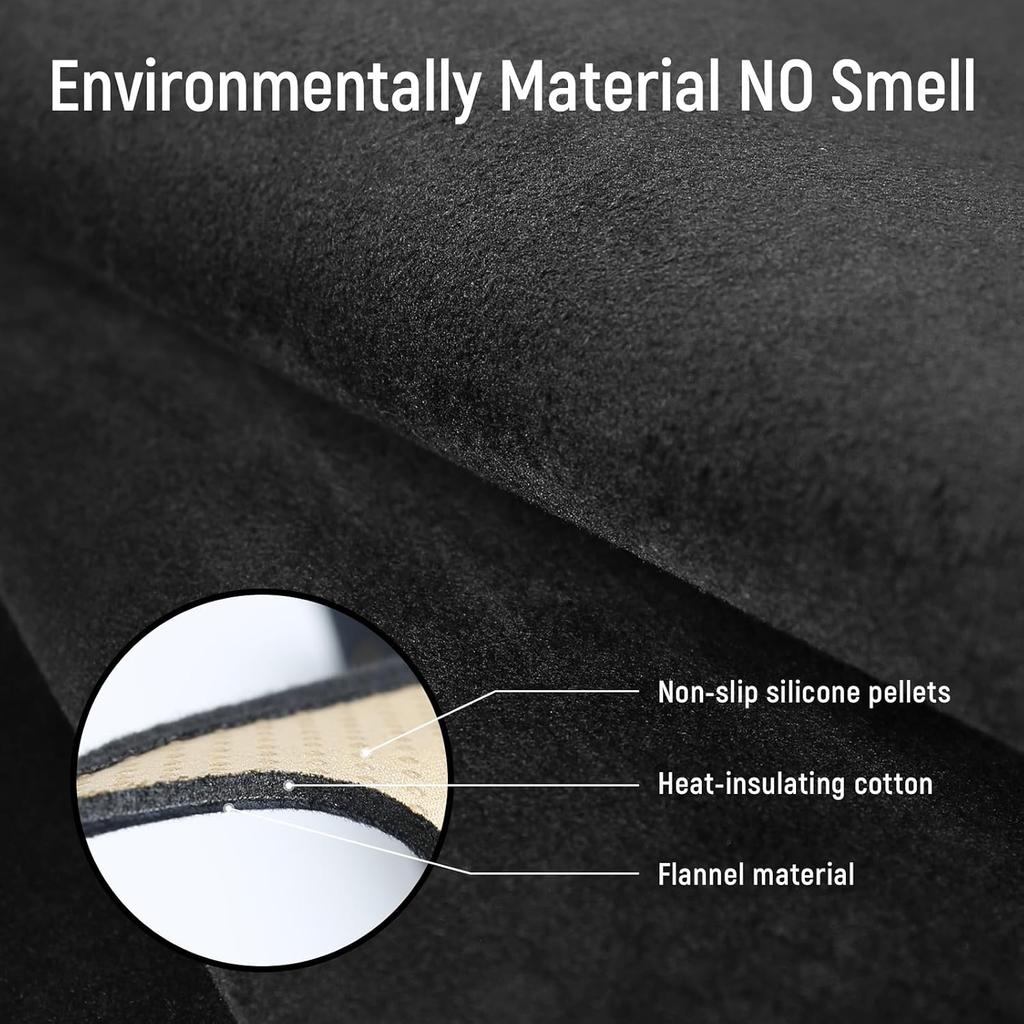 YOJOJOCO Dash Cover For Honda Pilot 2026 2025 2024 (Without HUD) Accessories Flannel Dashboard Cover Dash Mat Center Console Cover Sunshield