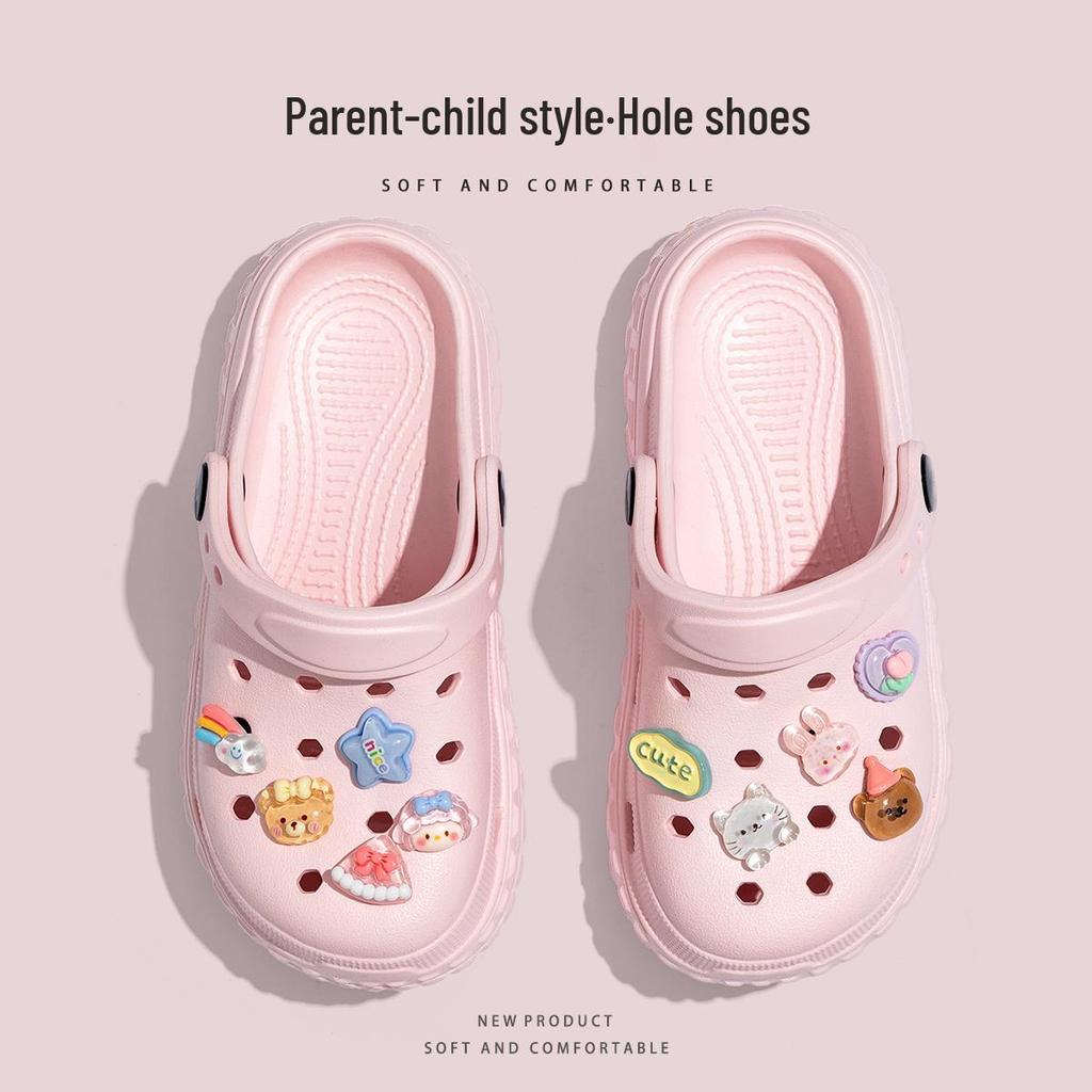 Sommer 2025 Rutschfeste Sandalen mit weicher Sohle für Mädchen, Eltern-Kind-Sandalen für den Außenbereich und den Strand