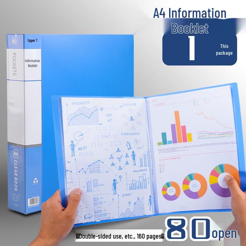 A4 Multi-Layer Transparent Document Folder for Office & Certificate Storage