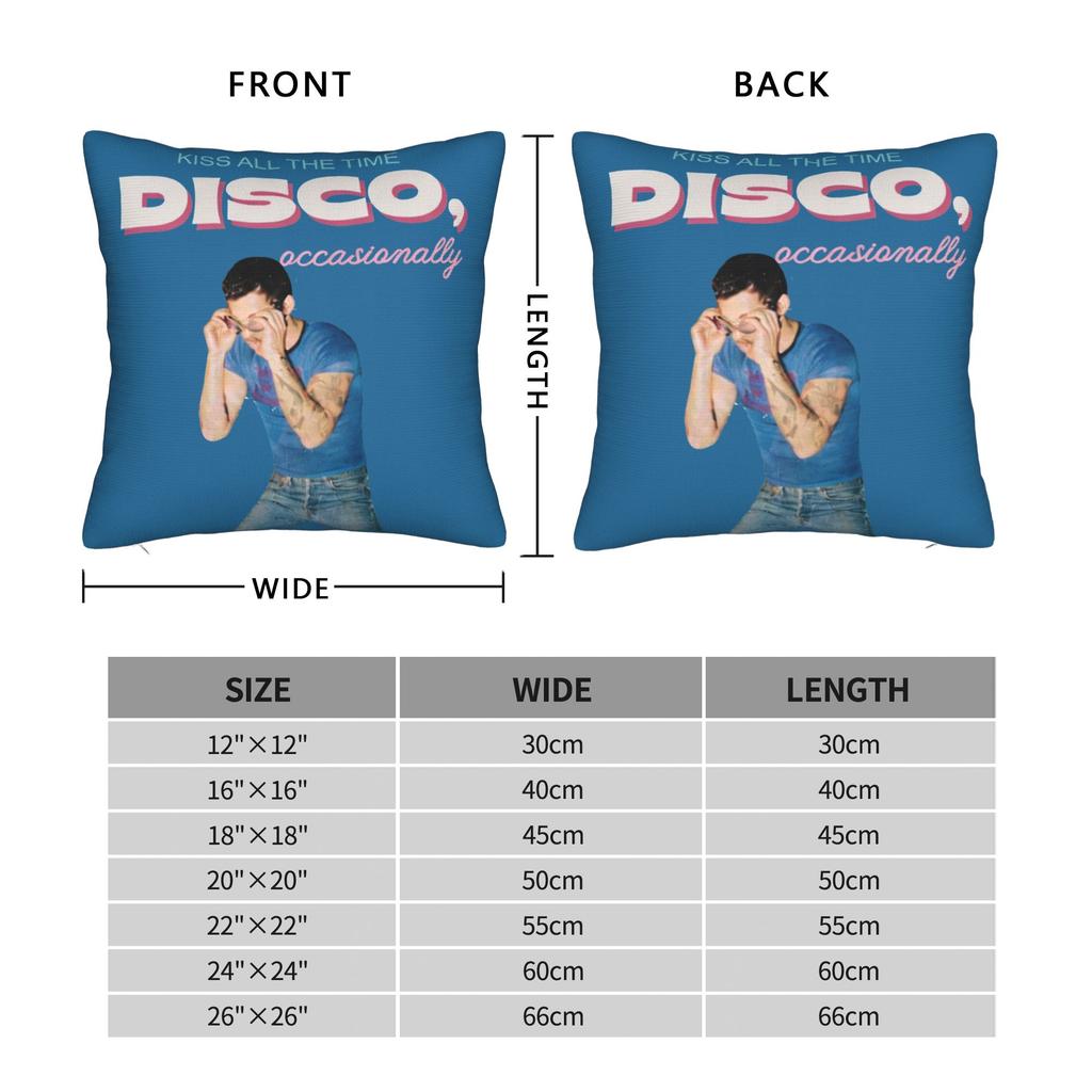 Harrys Styles Kuss Immer Disco Gelegentlich Kissenbezug Druck Kissenhülle Dekoration Wurfkissenbezug Hülle