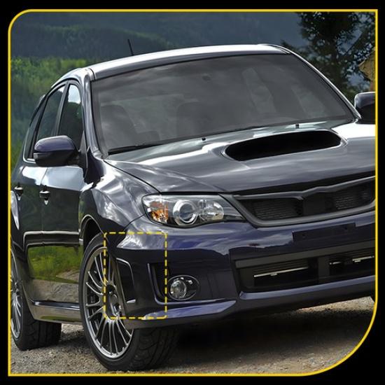 For 2008-2014 Subaru WRX/WRX STi Front Bumper Side Air Vent Corner Cover*2 Black