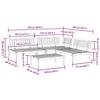 VidaXL Salon palette de jardin 4 pcs bois d'acacia massif, ensemble de canapés de jardin, canapé de jardin, canapé 3209429
