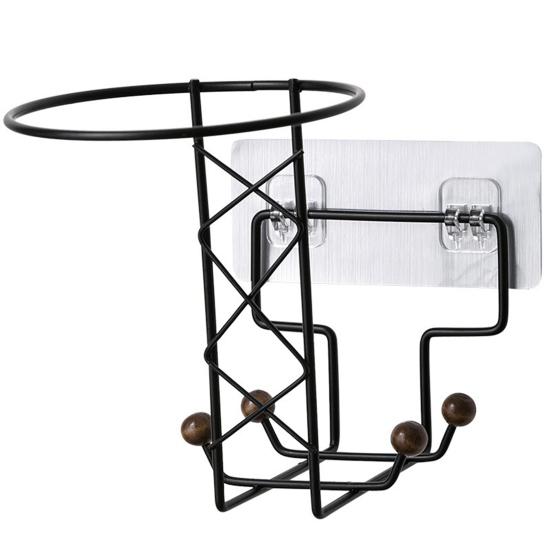 Helmet Holder Storage Rack Wall Mount Strong Load-bearing Sturdy Construction Easy Installation
