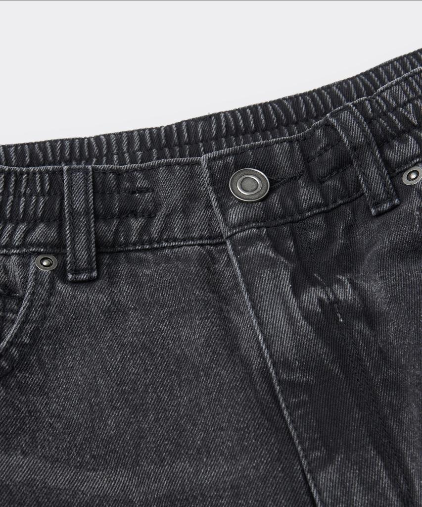 Keoseuuteommellou Black Denim Bermuda Shorts Cwpam26371Bkx
