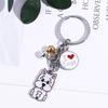 Lover Gift Maltese Animal Bell Enamel Husky Pet Keychain Dog Keychain Dog Pendant Pet Keyring