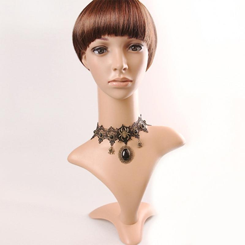 Gothic Lace Choker Necklace With Spiders Pendant Your Unique Style With This Gothic Lace Choker