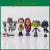Entzückendes Teen Titans Go Figuren-Set mit Robin, Raven, Beast Boy und Starfire