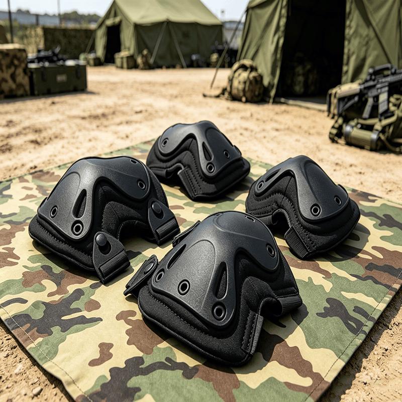 Outdoor Camouflage Tactical Knee and Elbow Pad Set