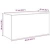 VidaXL Wall-mounted Bathroom Cabinet Artisan Oak Engineered Wood 860066