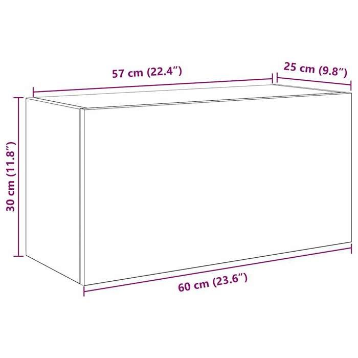 VidaXL Wall-mounted Bathroom Cabinet Artisan Oak Engineered Wood 860066