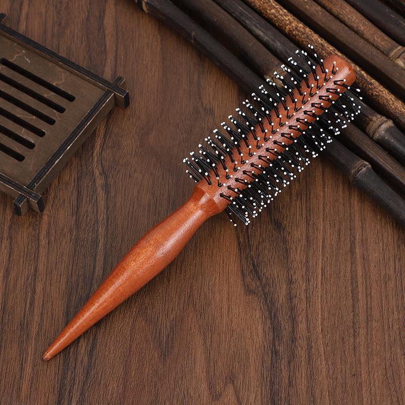 

Циліндричний дерев яний гребінець для завивки для всіх гендерів - Професійний інструмент для укладання для барберів та салонів