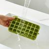Large Ice Cube Tray with Lid And Bin Easy-Release Stackable Ice Cube