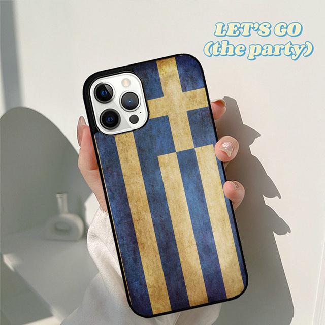 Autumu Greece Greek Flag Phone Case Cover for iPhone 17 Air 16 16e 15 12 11 13 14 Pro Max Apple Plus Coque