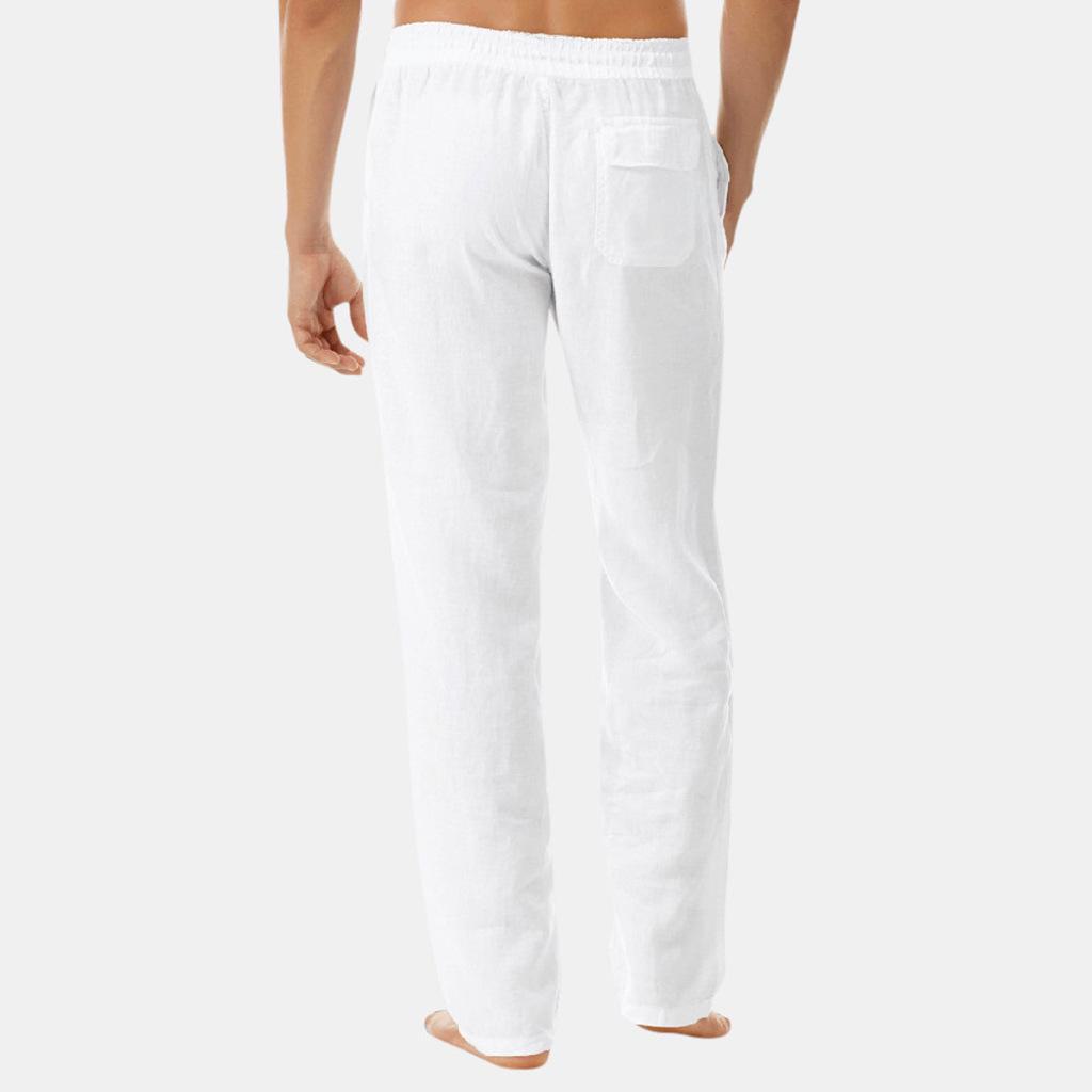 2024 Men's Casual Fashion Cotton and Linen Trousers - Cross-Border European-American Style